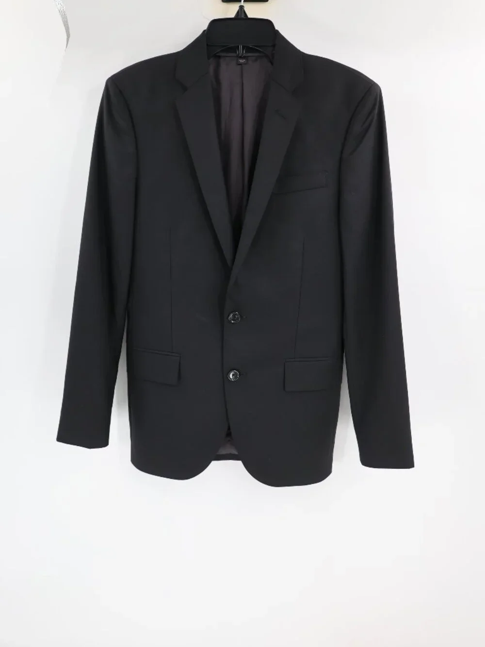J Crew Sport Coat Men 34S Ludlow Loro Piana Super 120s Wool Blazer Black classic